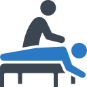 Icon of a person giving a massage.