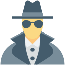 Icon of an incognito looking man.